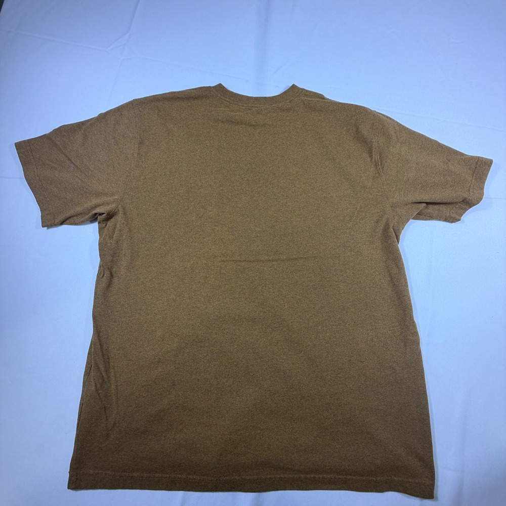 Carhartt Mens Loose Fit Short Sleeve Pocket T-Shirt Brown Heather Large K87 Tee - Picture 2 of 10
